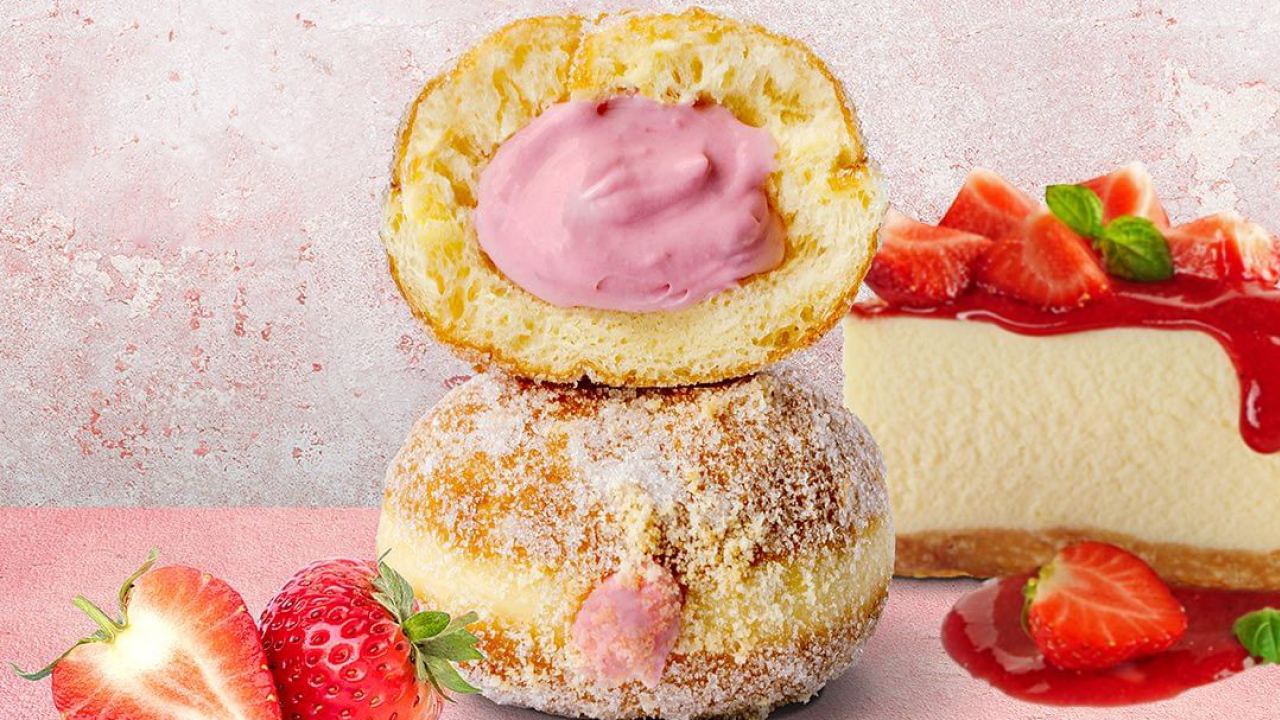 Dough Bros冬甩新出爆餡士多啤梨芝士蛋糕味　期間限定北京烤鴨Pizza  拉絲芝士！