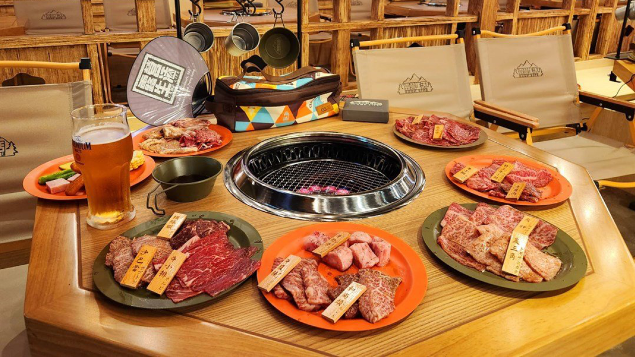 銅鑼灣新開4200呎露營風日式燒肉餐廳 9折優惠再送甜品！　歎冷氣露營燒肉體驗／打卡戶外帳篷區