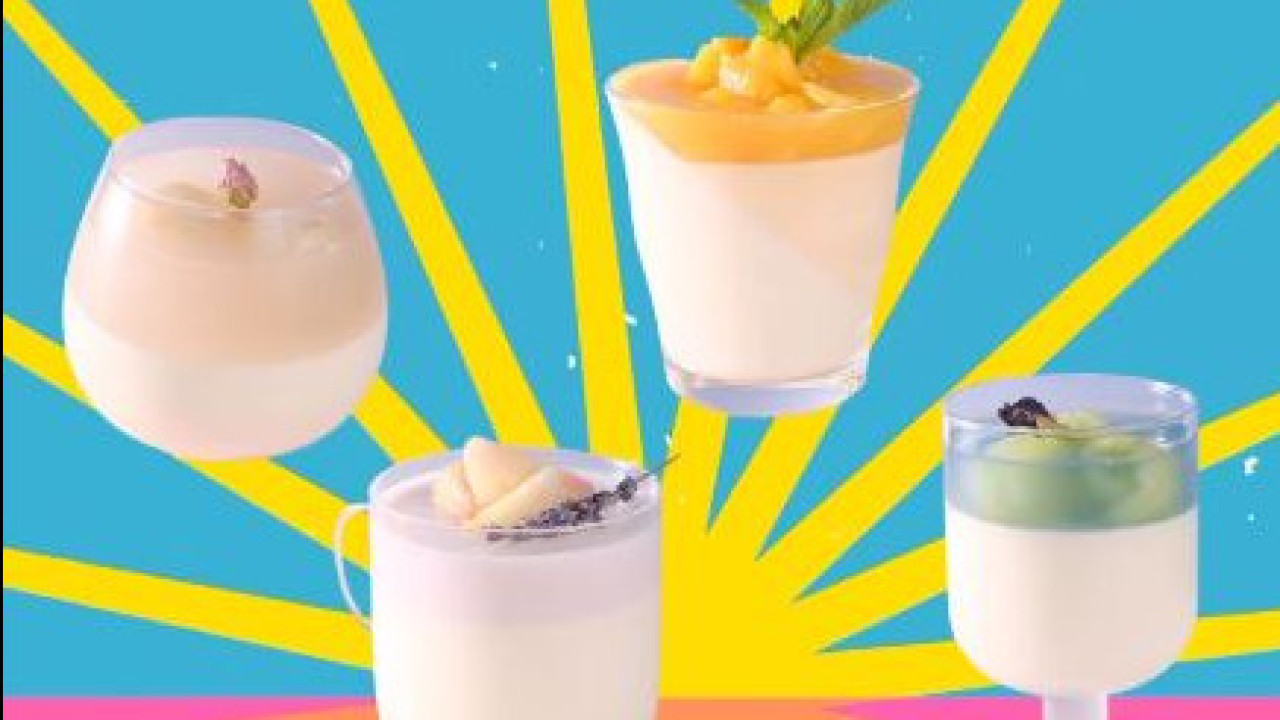 養生花膠燉湯網店「花膠園」新出花茶花膠意式奶凍   荔枝玫瑰／香芒薄荷／桃香薰衣草／蜜瓜蝶豆花花膠奶凍／買3送1