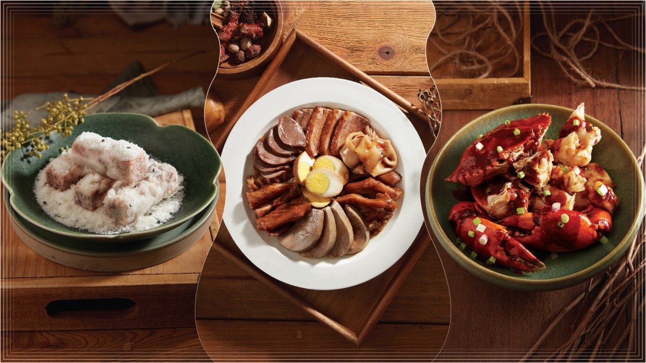 元朗新開潮州菜館鵝鹵宮   打卡船艦裝潢／凍花蟹／蠔烙／鹵水獅頭鵝片