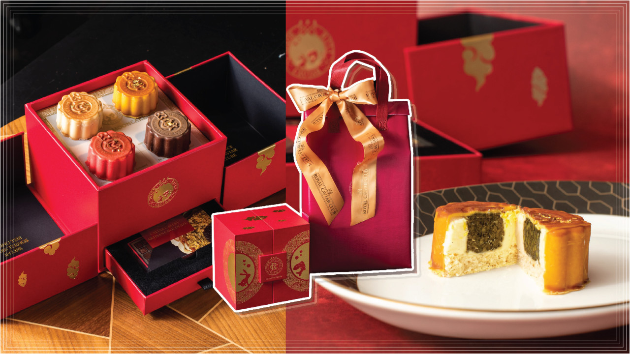 Royal Caviar Club再推中秋魚子醬月餅系列  黑松露／芝士蛋糕／草莓／雲尼拿口味配搭