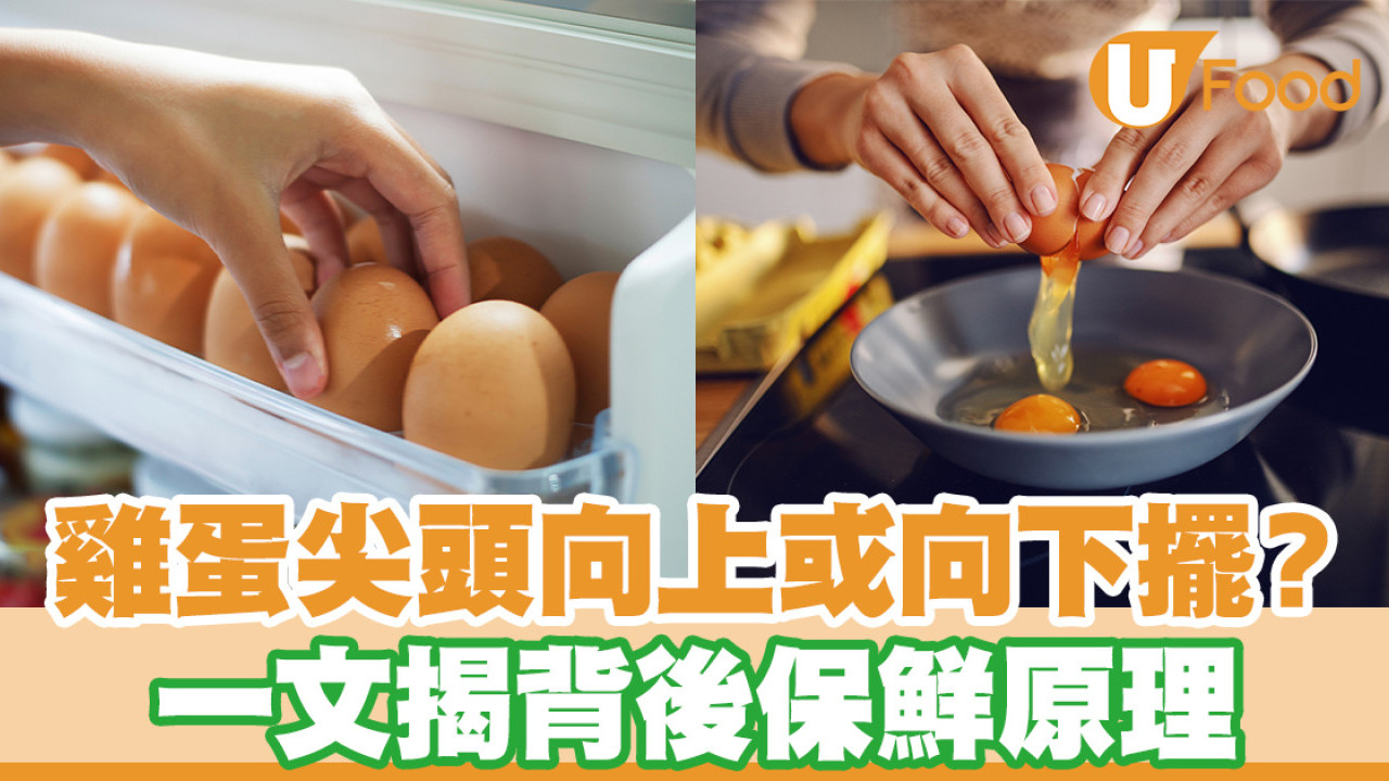 雞蛋尖頭應向上或向下擺放？ 一文揭背後保鮮原理