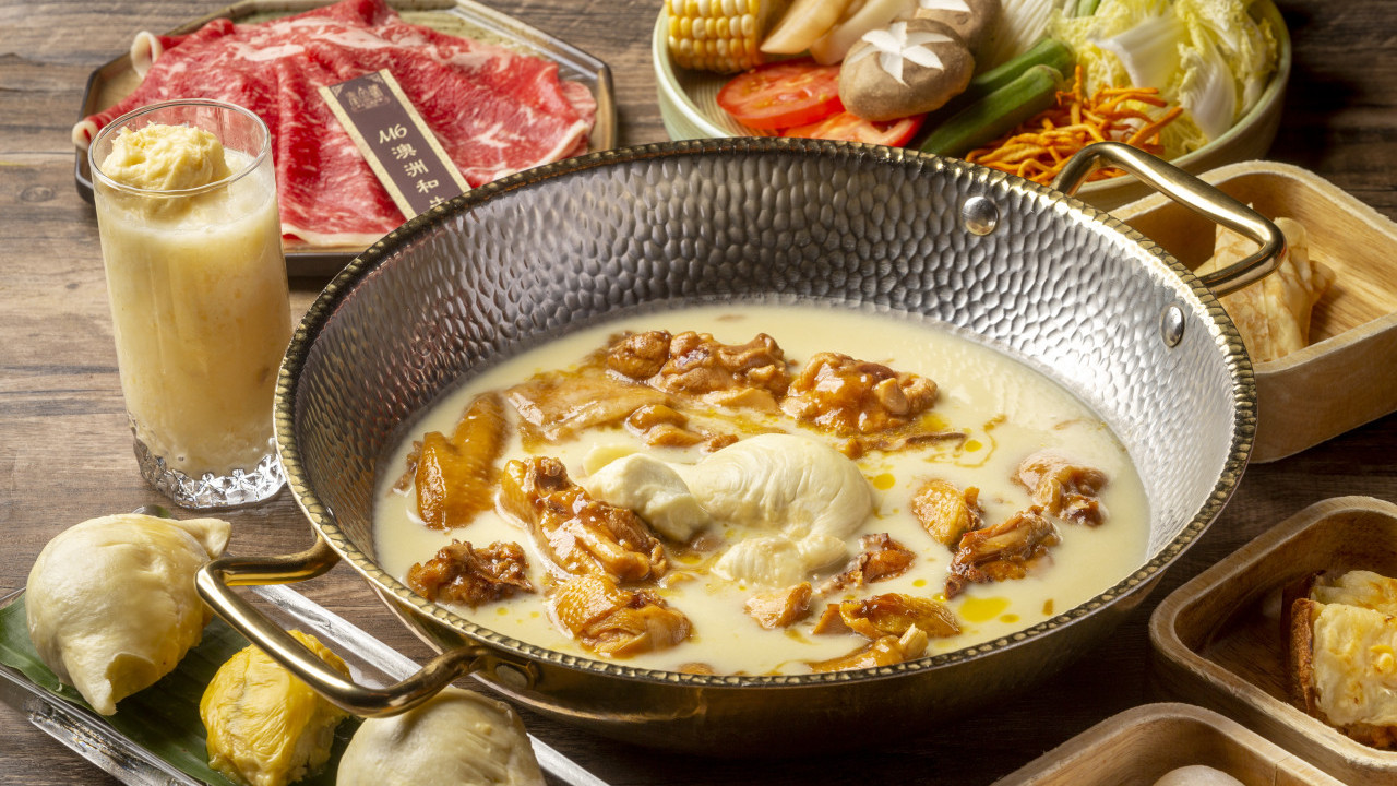 旺角泰式火鍋放題店推120分鐘任食榴槤套餐 重口味榴槤湯底／榴槤小食&飲品／任夾流水蝦／逾60款配料