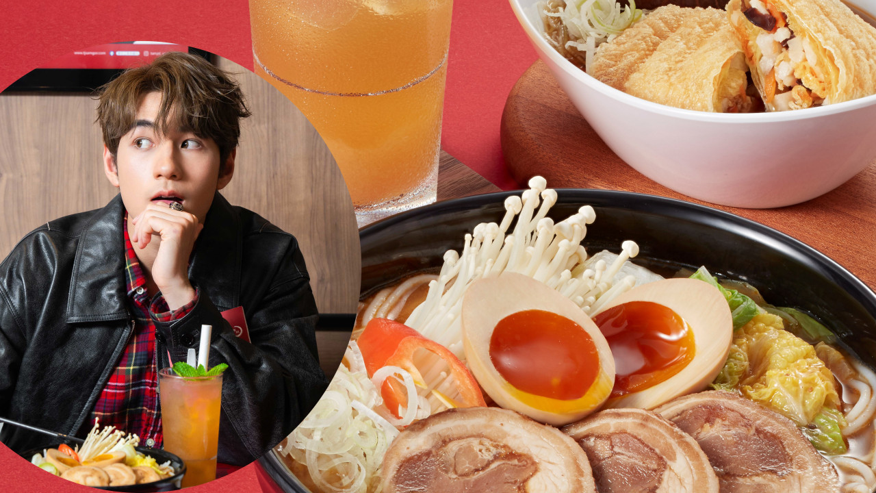 Jeffrey魏浚笙成譚仔三哥15周年代言人！ 新推三哥黑蒜油味噌湯米線／麻香昆布素菜卷／櫻花蒟蒻蘋果綠茶| U Food