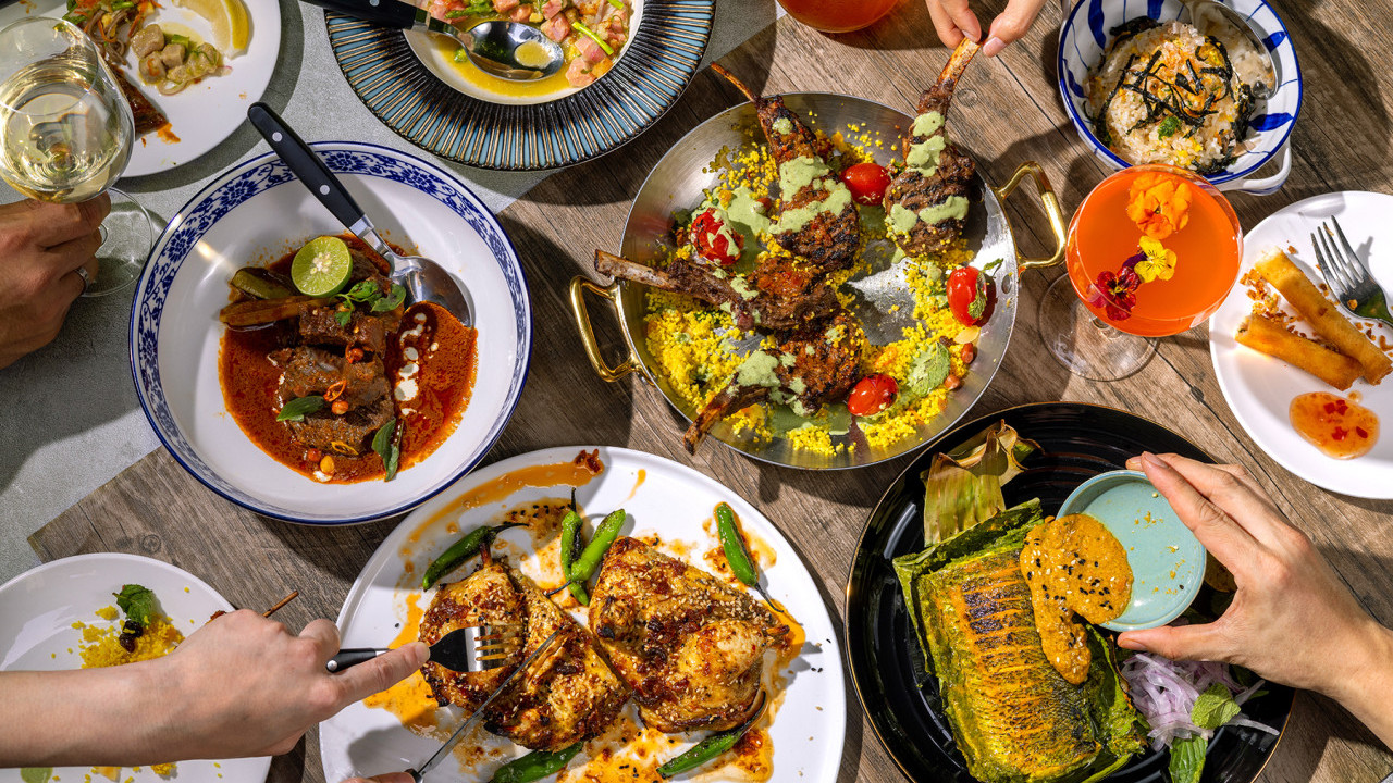 銅鑼灣問月酒店餐廳Supergiant推出煙花東南亞晚市套餐   明太子意粉／椒鹽鮮魷／澳洲羊排／班蘭窩夫