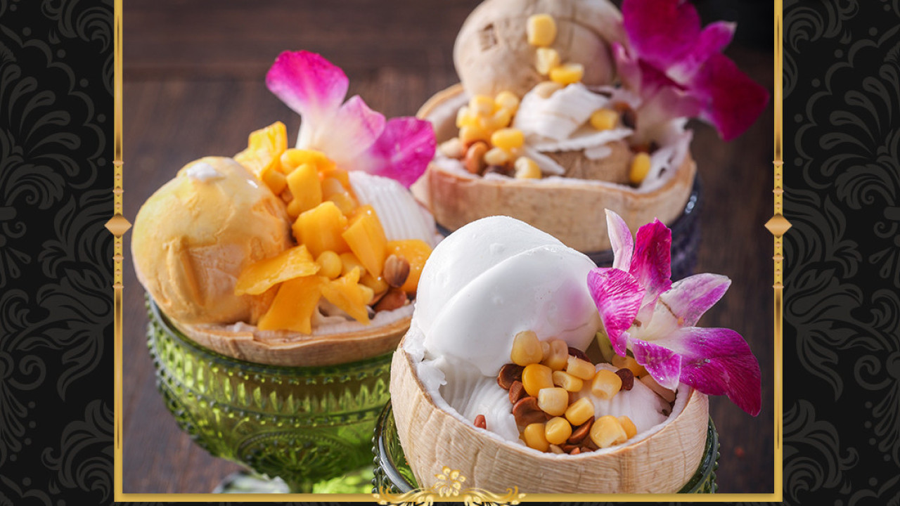 銅鑼灣高CP值泰菜「泰國大城船麵」招牌惹味船麵／冬蔭功蟹肉湯／泰式椰皇雪糕／斑蘭椰子湯圓