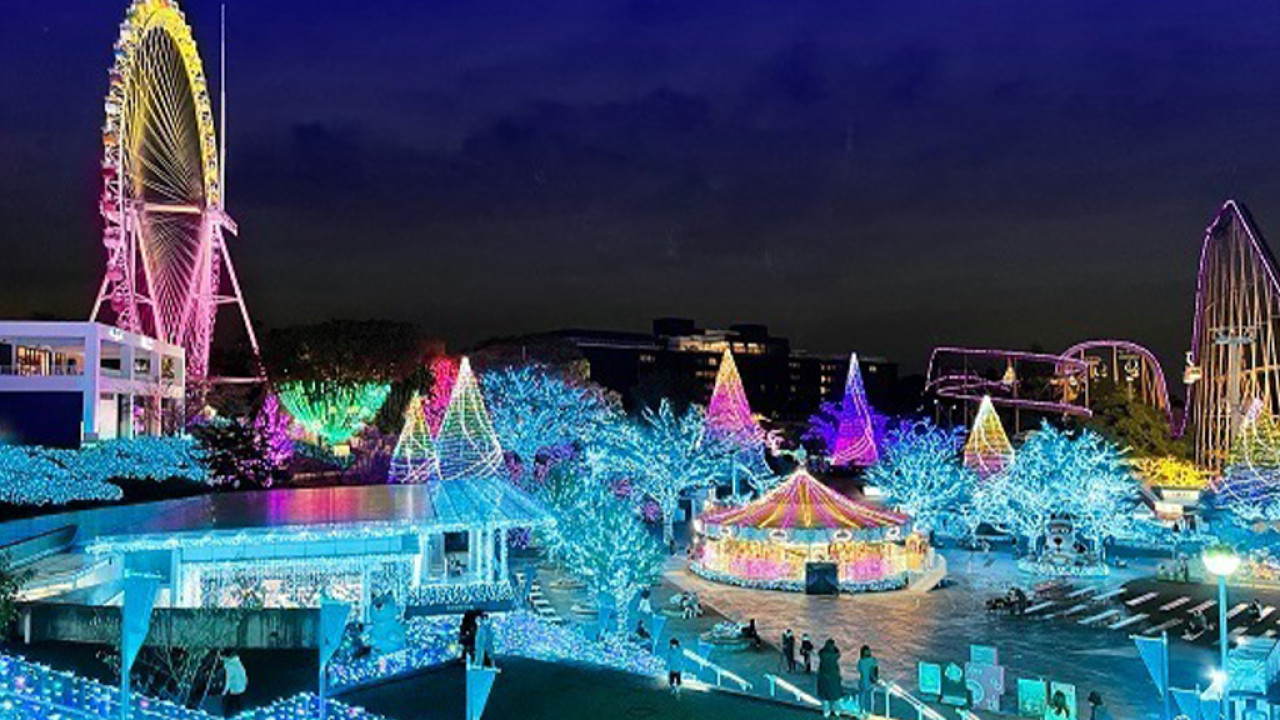 東京讀賣樂園2024燈光秀開鑼！全新「大地藍珠寶色」主題、漫步櫻花樹下燈飾長廊