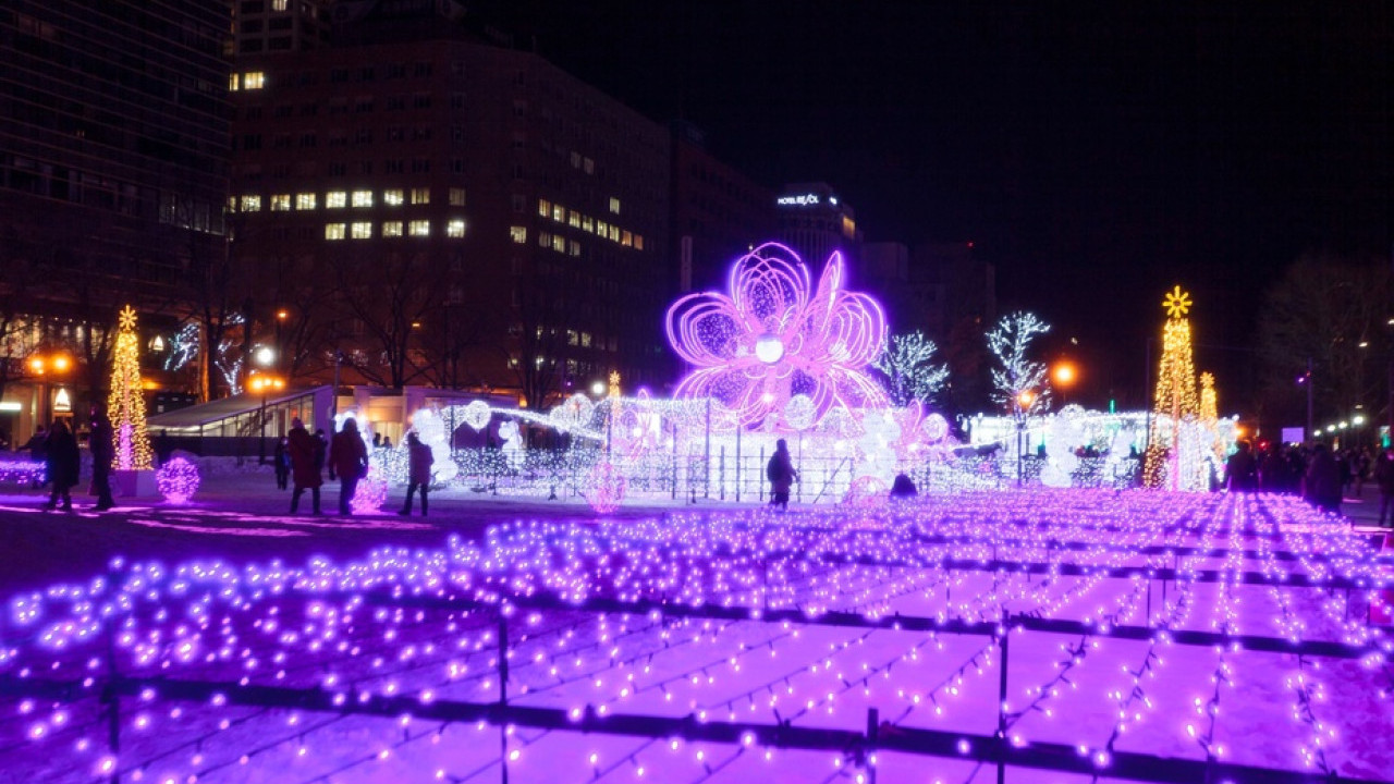 日本聖誕燈飾2023｜北海道札幌白色燈樹節2023  超夢幻雪景配1.5公里彩燈大道