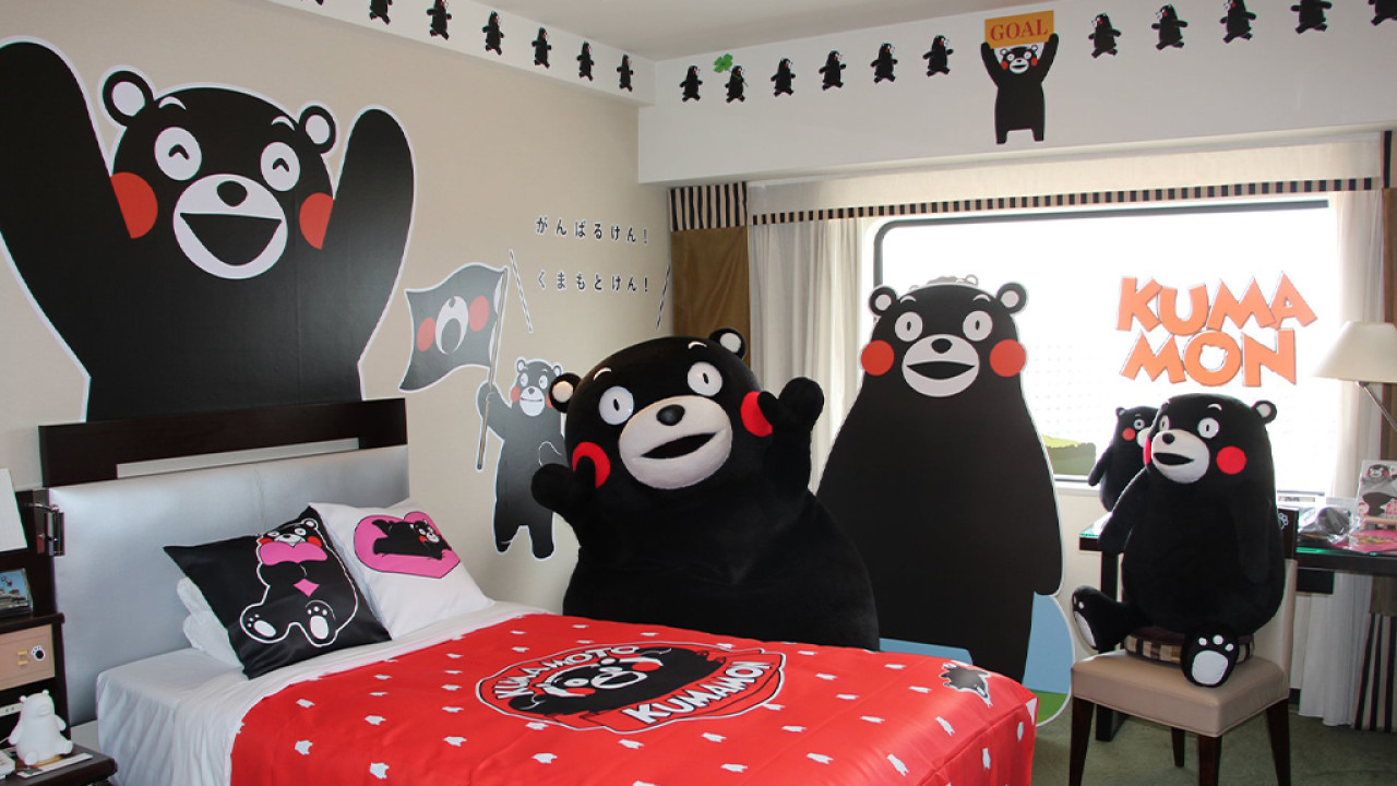 日本九州酒店推熊本熊主題房 博多、佐賀都有！送得意熊本熊拖鞋+午後的紅茶限定口味