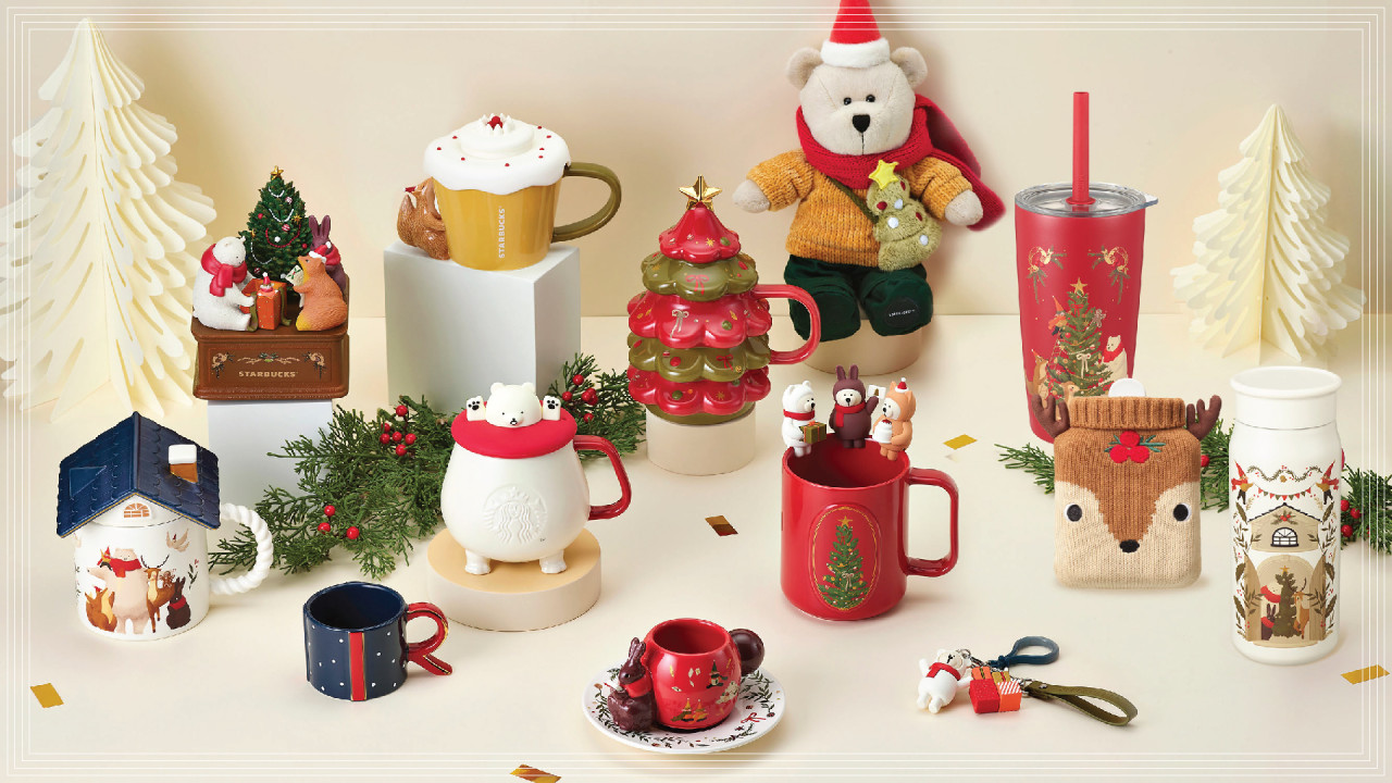 聖誕禮物推薦│Starbucks全新聖誕主題杯具　聖誕限定栗子＋拖肥果仁＋薑汁鮮奶飲品／聖誕蛋糕＋輕食