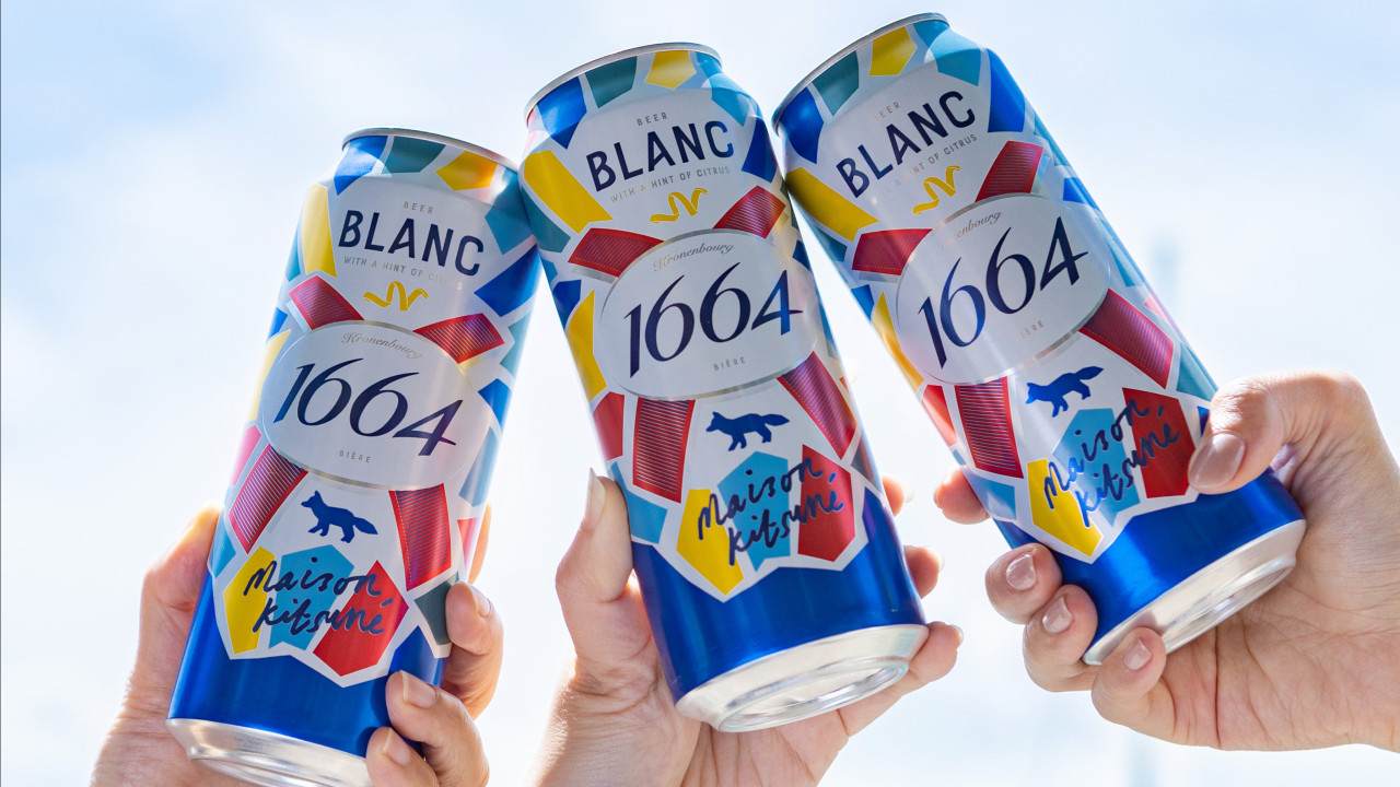 1664 BLANC聯乘巴黎時尚品牌Maison Kitsuné！推出小麥白啤酒設計限定版罐身包裝