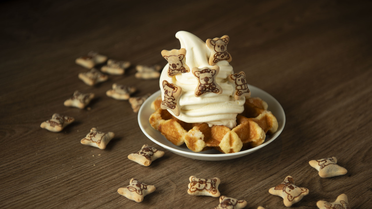 日式火鍋放題店「大將」推出DIY樂天熊仔餅雪糕窩夫   任加熊仔餅／送免費精品／優惠價加配熊仔餅／打卡位