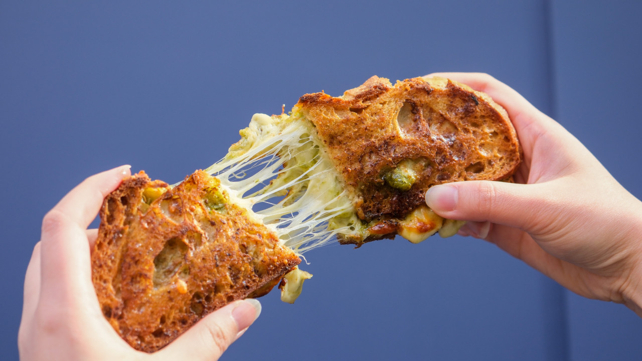 灣仔最強 Grilled Cheese Sandwich 80 克勁量芝士炮製！