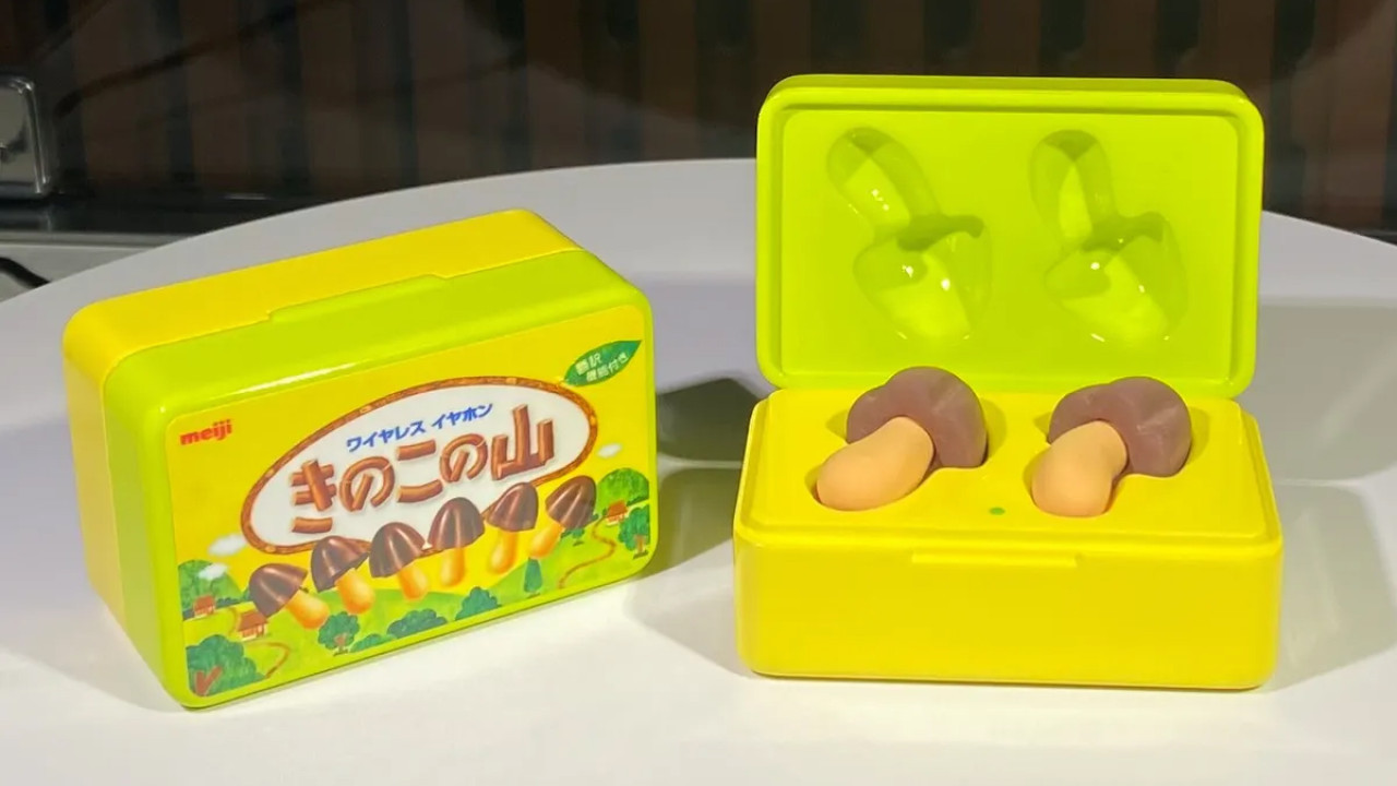 明治蘑菇山朱古力耳機正式商品化 2024年公開發售！可翻譯127種語言