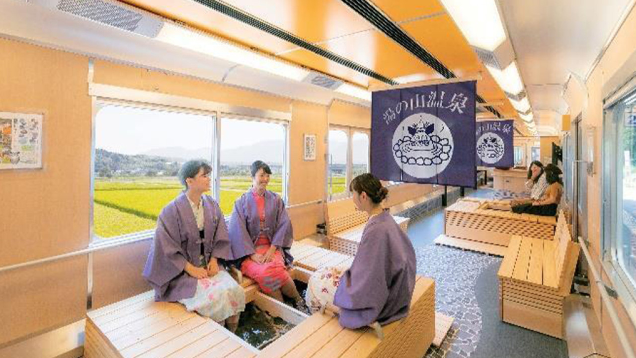 日本自由行 | 名古屋「足浴列車」睽違4年首度回歸！來往湯之山溫泉、$27起有得坐