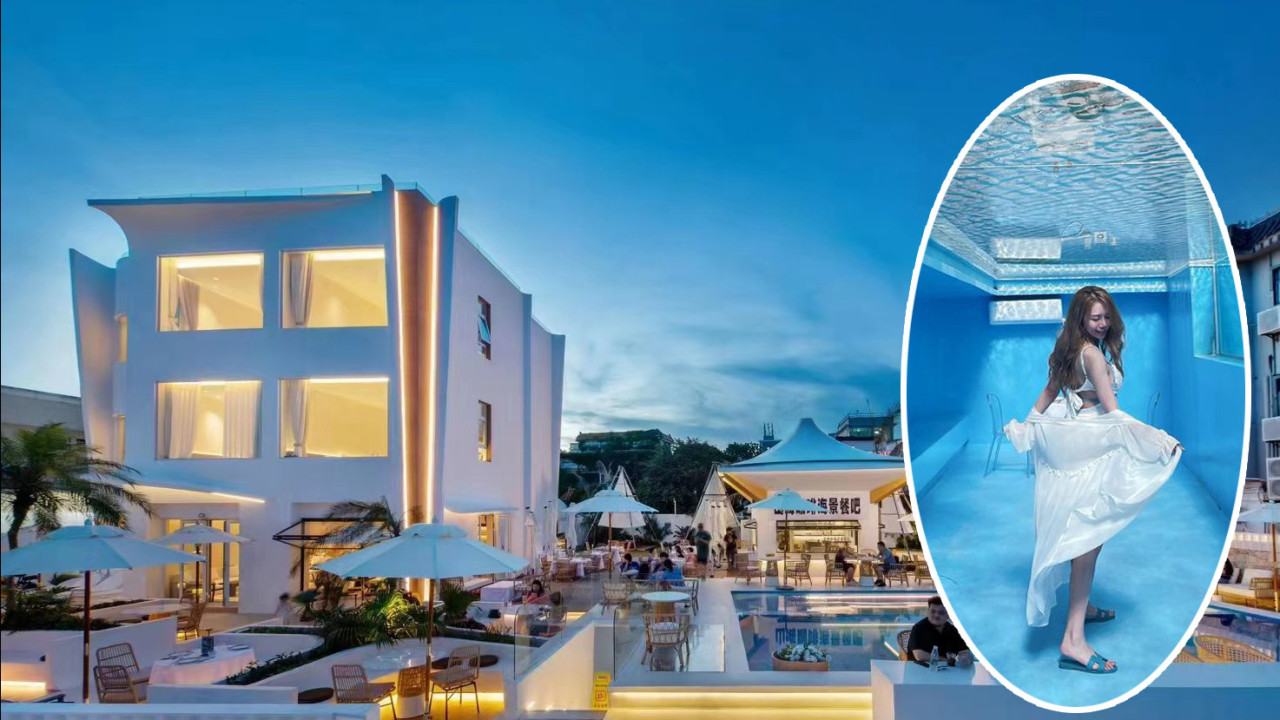 深圳夢幻海景民宿Cafe！浪漫玻璃水底打卡位／精釀啤酒／吊燒雞