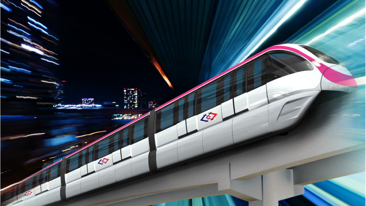 曼谷MRT粉紅線12月上旬開通 設30個車站！試運期間免費乘搭！