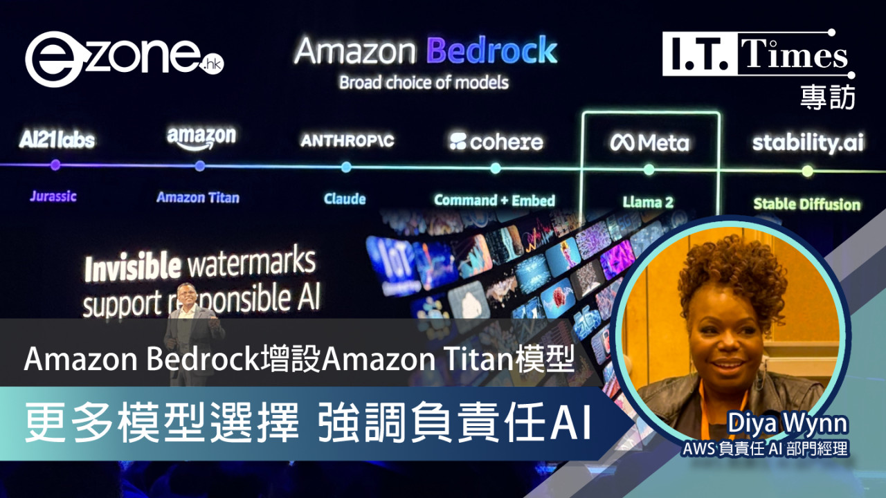 【AWS re:invent 2023】Amazon Bedrock增設Amazon Titan模型 更多模型選擇！強調負責任AI 