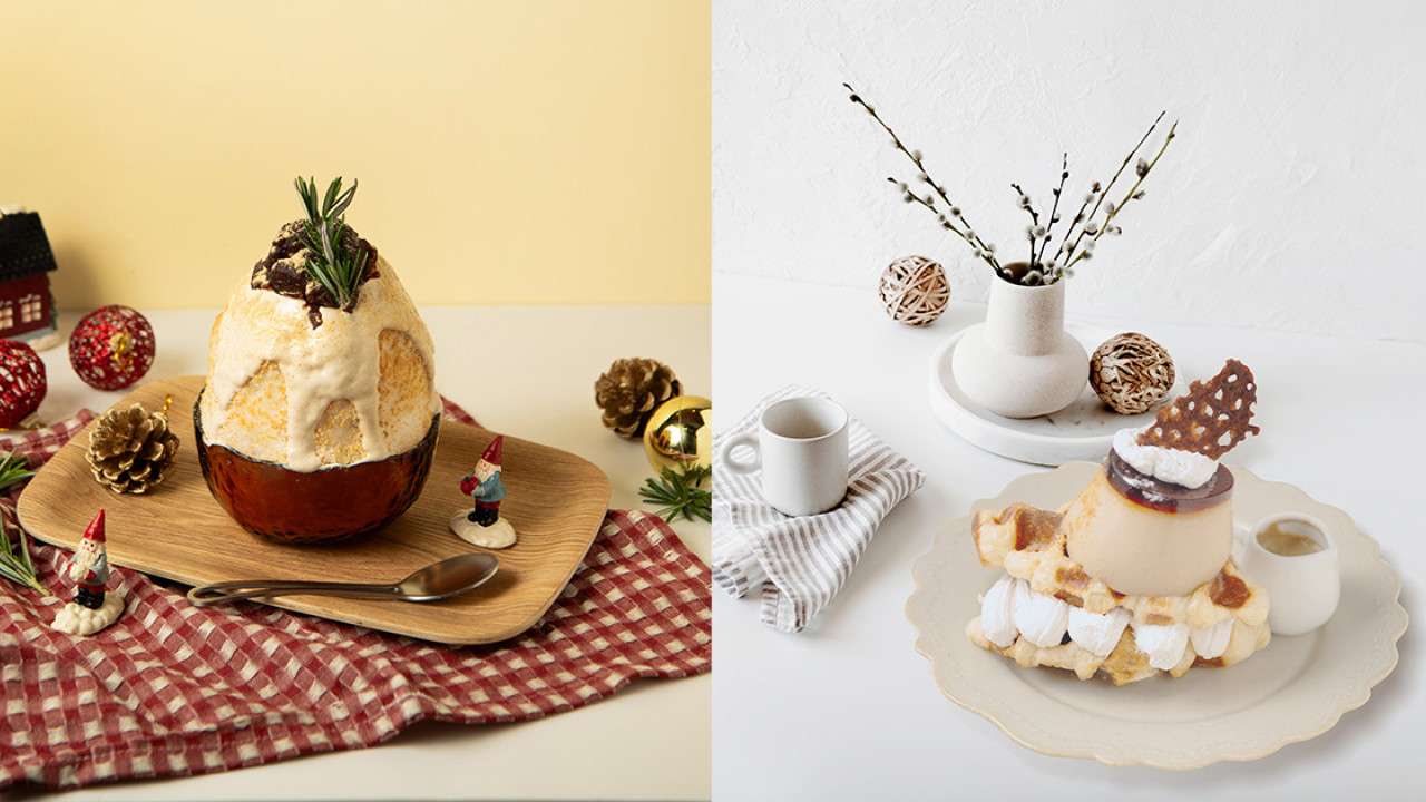 韓國過江龍咖啡店免費送刨冰  牛角包窩夫／韓式刨冰／手製蛋糕