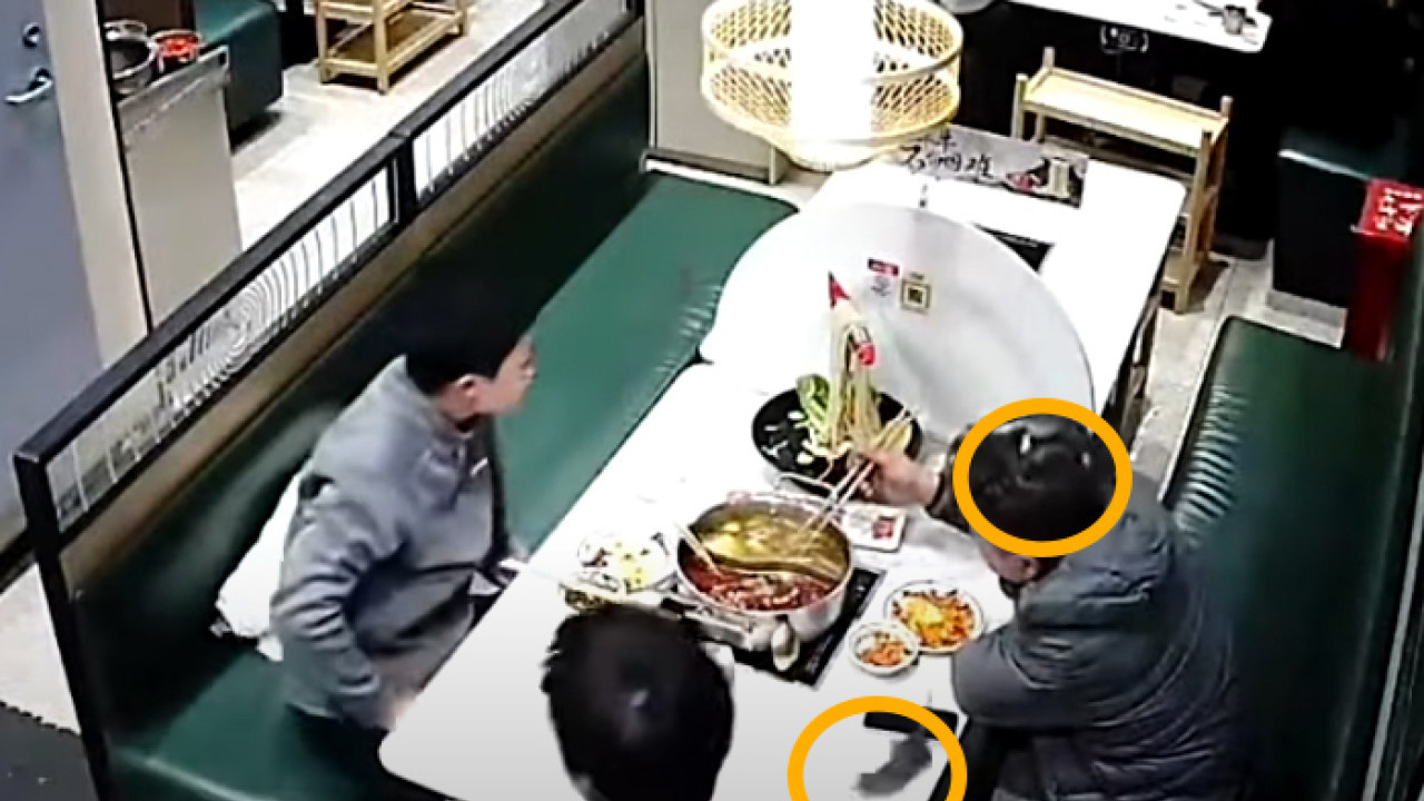 打邊爐竟有鼠從天降 男食客頭皮慘被抓傷