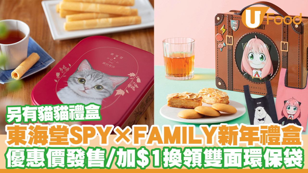 東海堂SPY×FAMILY新年禮盒早鳥優惠！安妮亞手提箱設計／$1環保袋