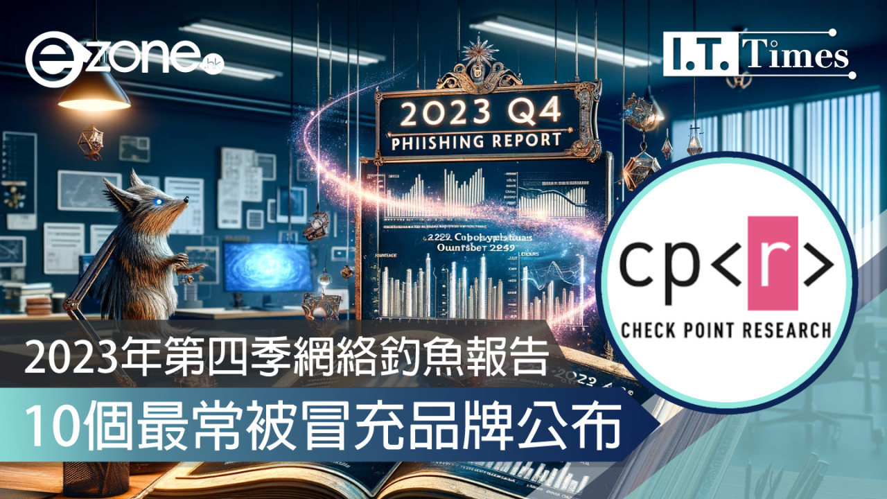 2023年第四季網絡釣魚報告 10個最常被冒充品牌公布