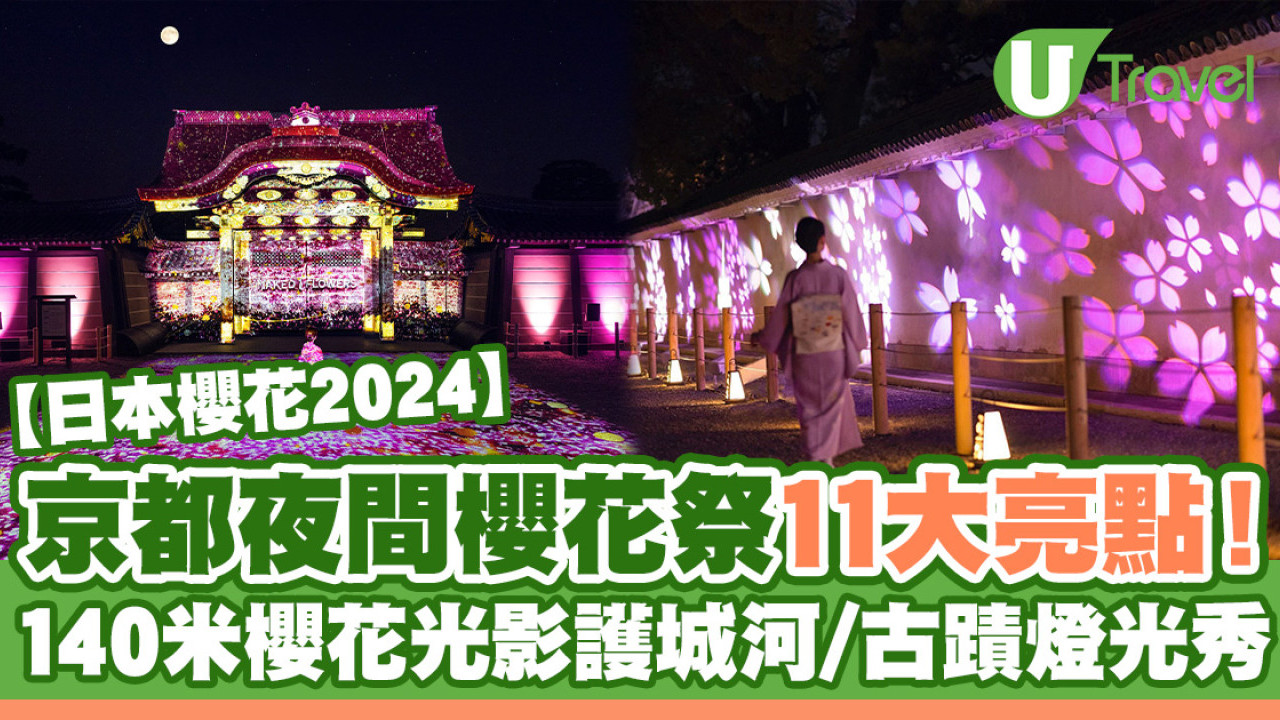 京都NAKED櫻花祭11大亮點率先看！140米櫻花光影護城河/大型古蹟燈光秀