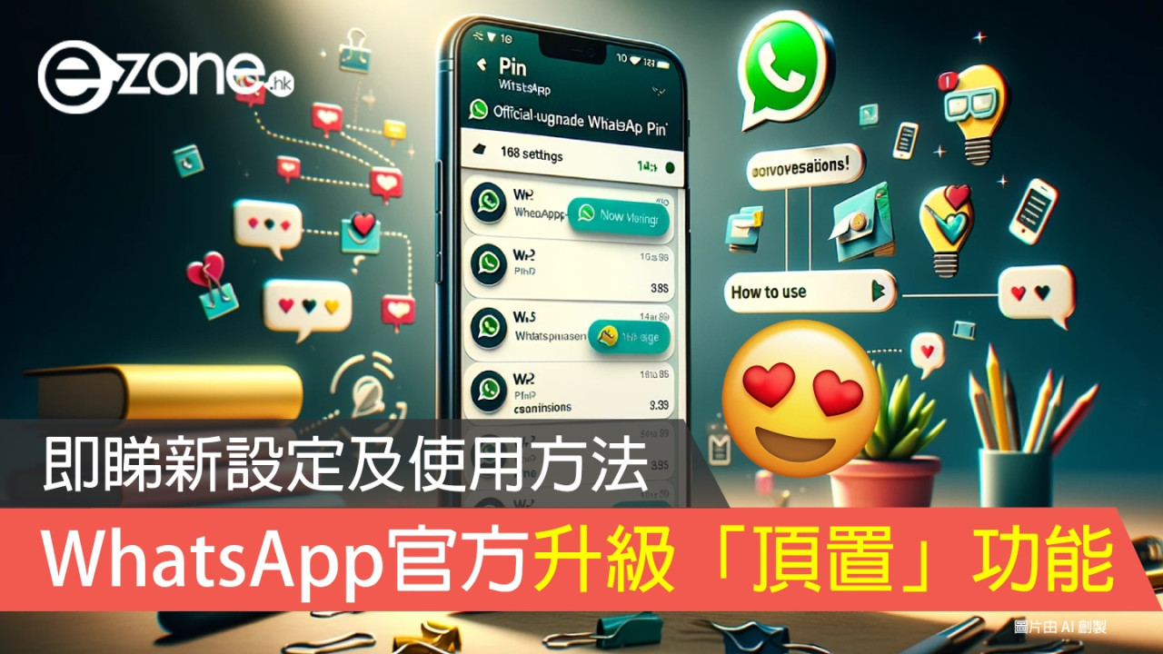 WhatsApp 官方升級「頂置」功能！即睇新設定及使用方法！