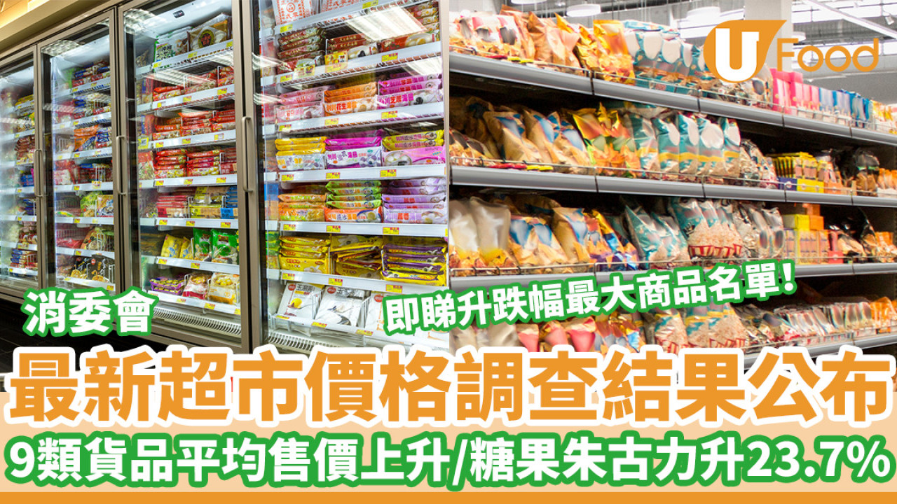 消委會超市｜最新超市價格調查結果公布 9類貨品平均售價上升／糖果朱古力升23.7%