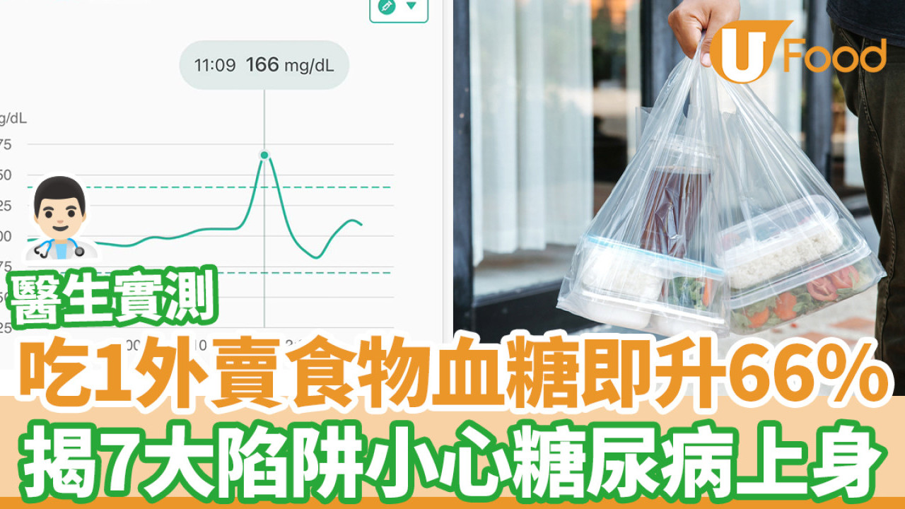 醫生實測吃1外賣食物血糖即升66%  揭7大陷阱小心糖尿病上身