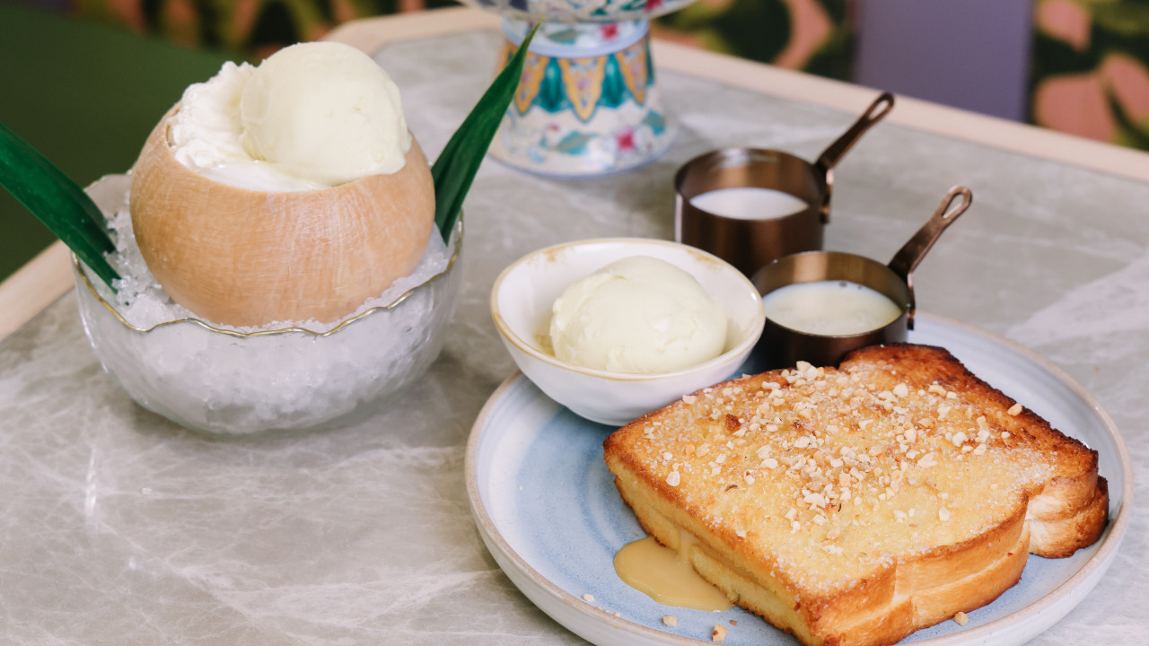 尖沙咀馬拉餐廳貓山王+ D24 榴槤甜品 爆漿貓山王榴槤咖椰多士│榴槤椰子奶凍沙冰