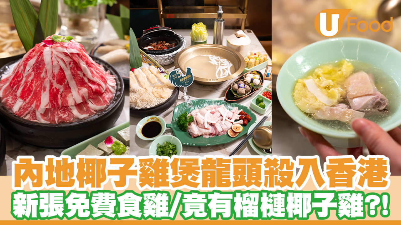 內地椰子雞煲龍頭四季椰林殺入香港！新張免費食雞／驚見榴槤椰子雞
