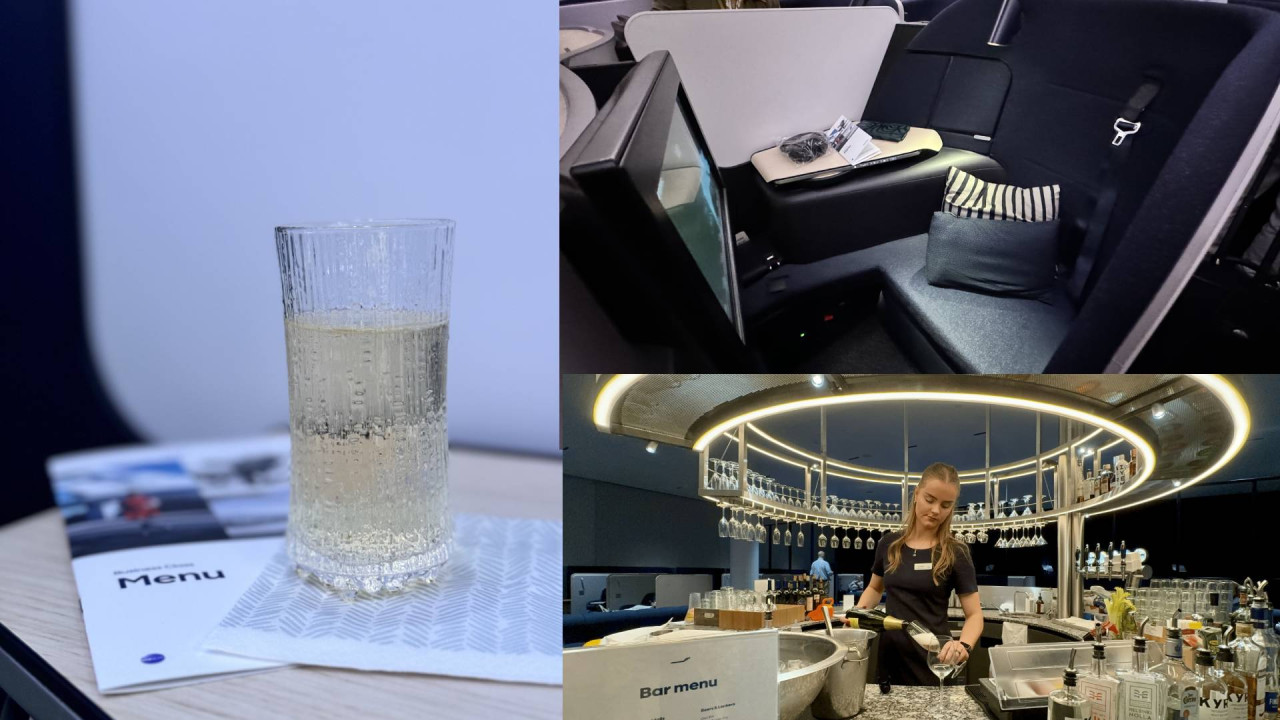 試飛精 | 芬蘭航空A350 商務艙 VS 豪華經濟艙 打卡必備Marimekko床鋪+過夜包、Iittala玻璃杯 歎埋北歐風貴賓室