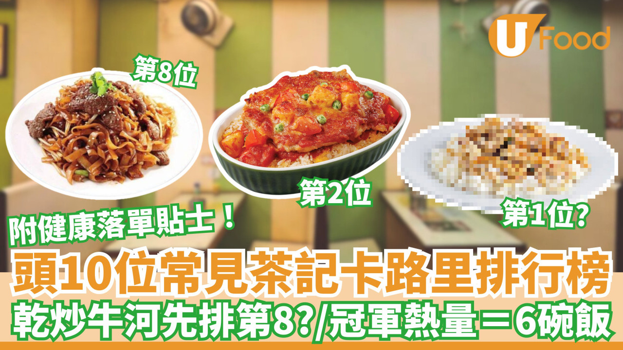 頭10位最常見茶餐廳食物卡路里排行榜｜ 乾炒牛河先排第8？／冠軍熱量＝6碗飯