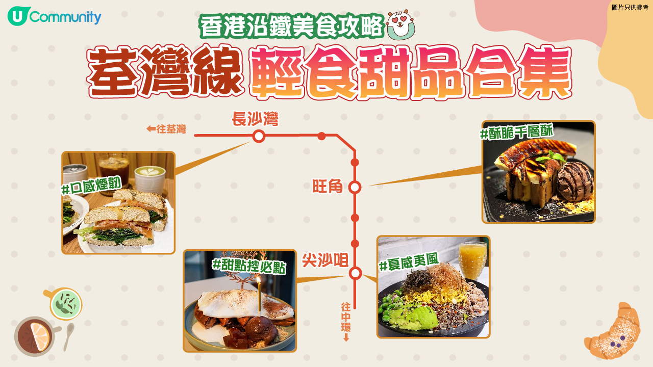 【周圍食】荃灣線🚇五間網民輕食甜品推介｜巴斯克蛋糕。法式千層酥。麻薯窩夫等～