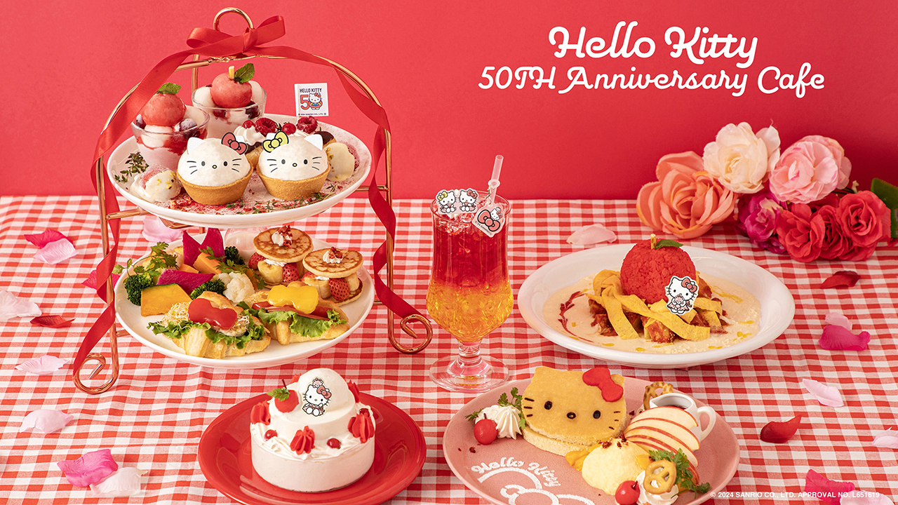 Hello Kitty 50週年紀念Cafe限時開幕 東京/大阪/名古屋都有！多款造型主食甜品