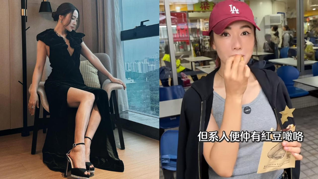 43歲李施嬅緊身小背心介紹澳門小食！網民錯焦點激讚身材洶湧