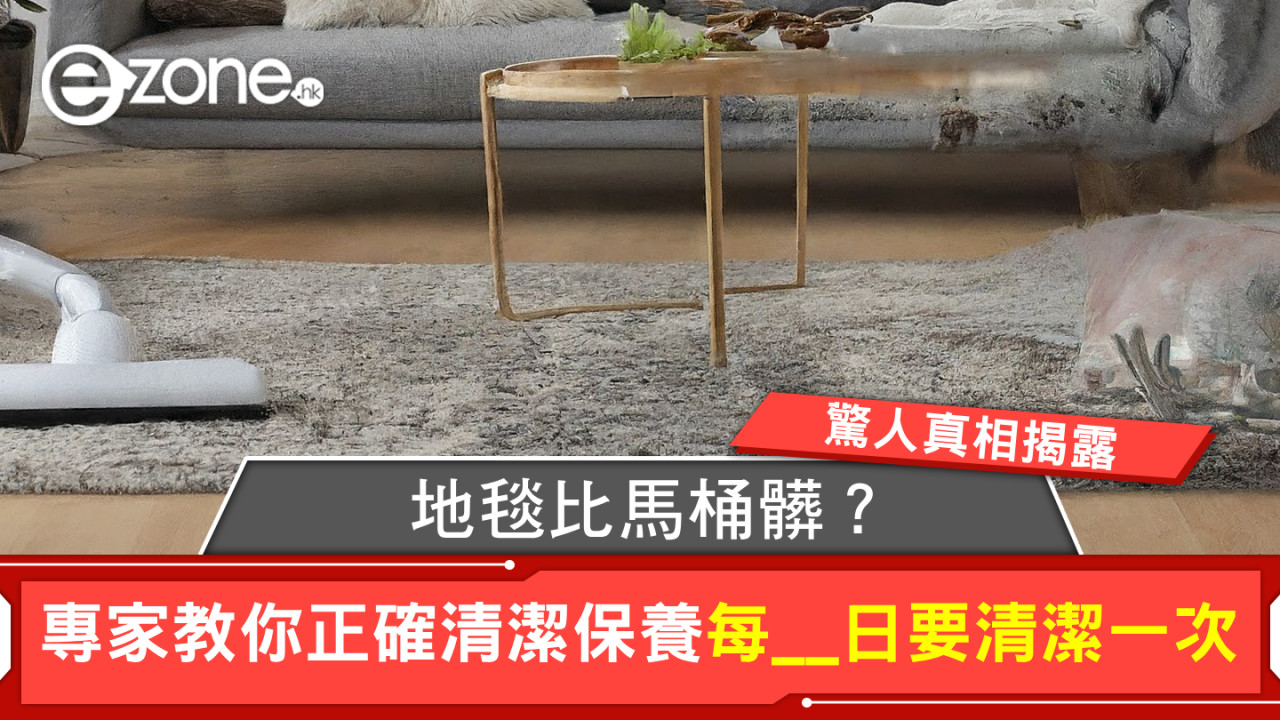 地毯比馬桶髒？驚人真相揭露！專家教你正確清潔保養每__日要清潔一次