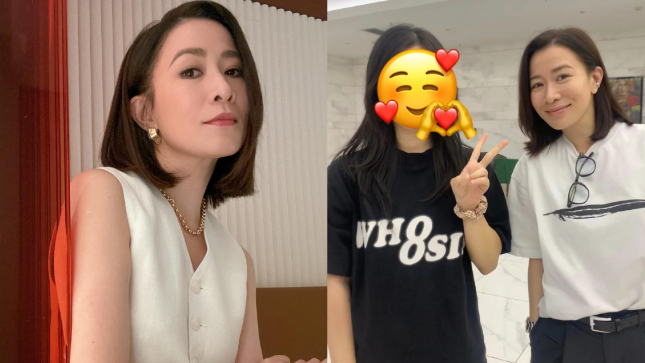 佘詩曼廣州被捕獲真實素顏樣！49歲狀態引網民熱議！