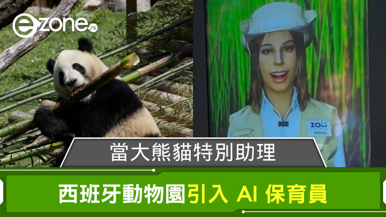 西班牙動物園引入 AI 保育員 當大熊貓特別助理