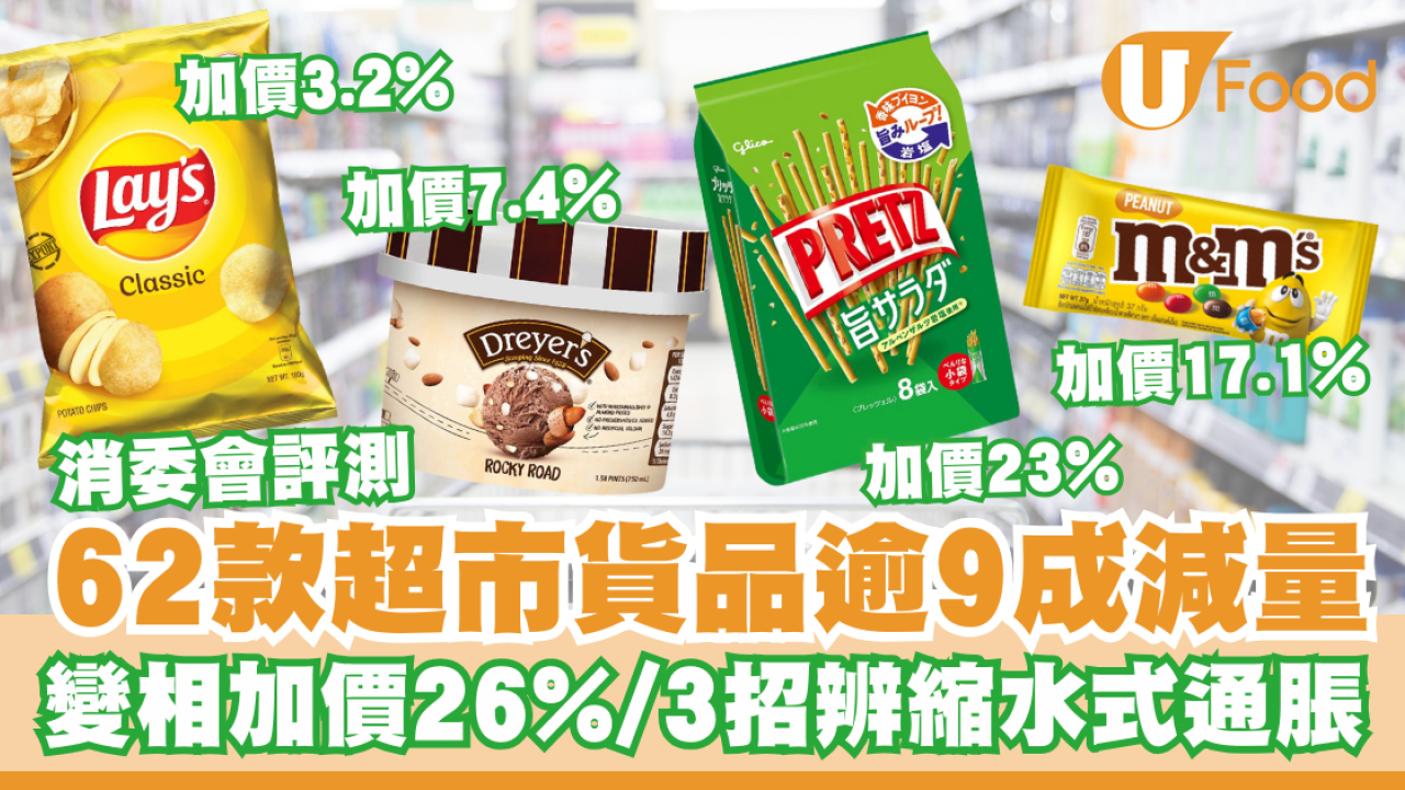 消委會超市｜教3招拆穿縮水式通脹　62款超市貨品逾9成縮水變相加價近3成！家樂氏粟米片大減量