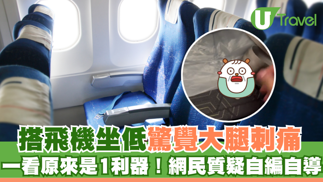 搭飛機坐低驚覺大腿刺痛 一看原來是1利器！網民質疑自編自導