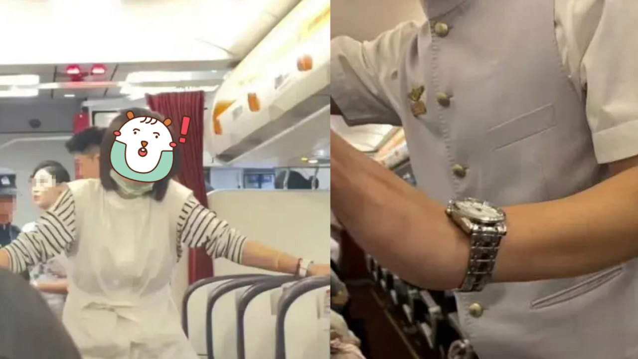 大媽拒絕做1事大鬧飛機！自稱大學教師大嗌「我有背景」！更毆打空少下場慘了