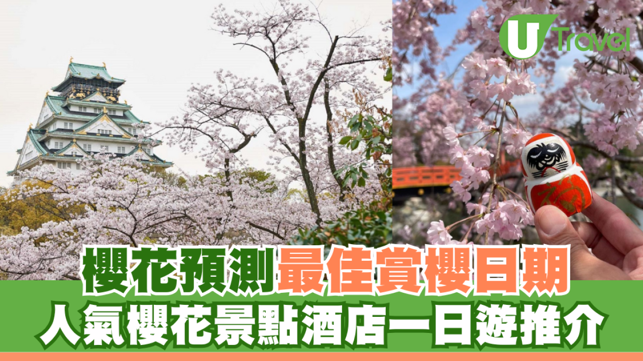 大阪櫻花景點2026｜大阪櫻花開花預測最佳觀賞期 人氣大阪櫻花景點酒店推介