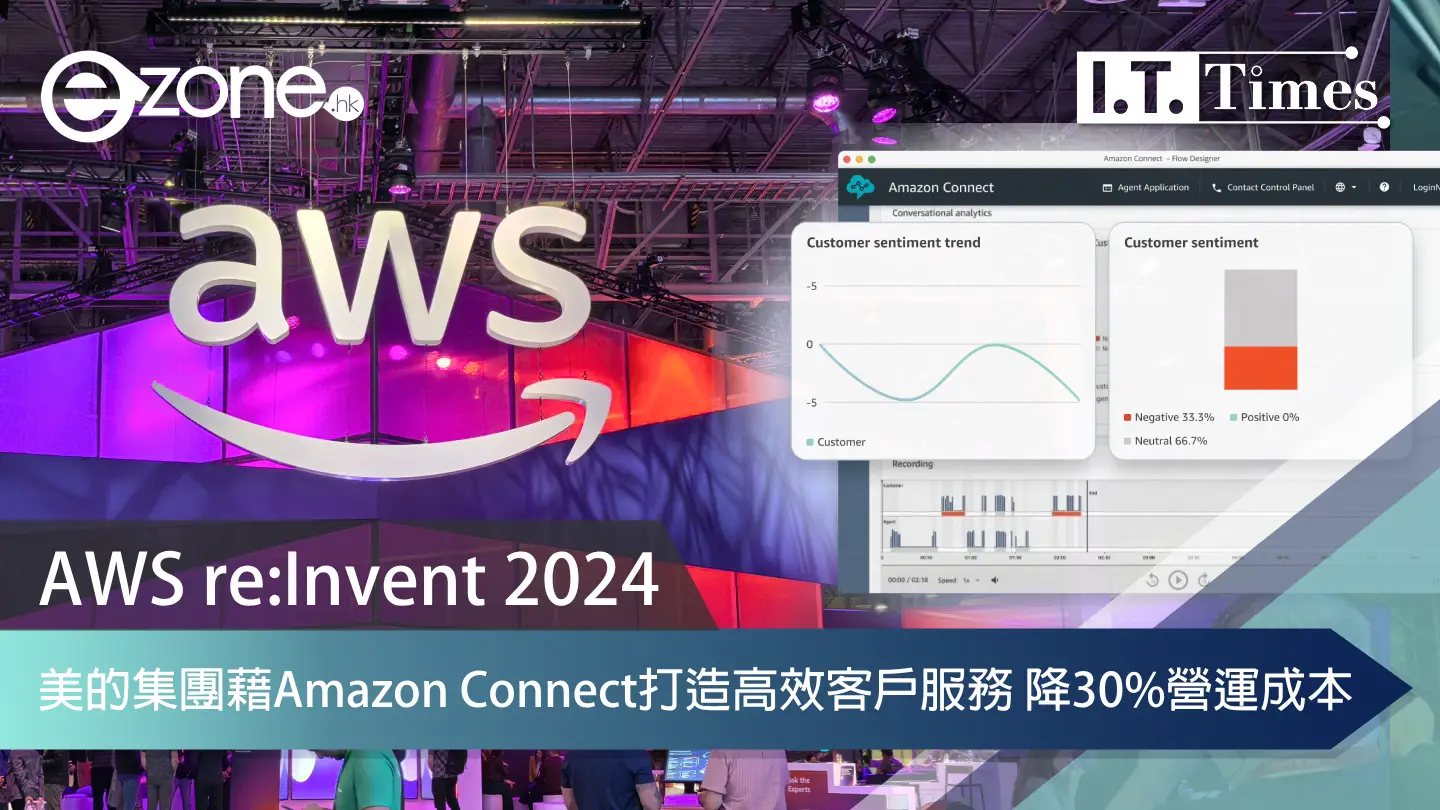 AWS re:Invent 2024｜美的集團藉Amazon Connect打造高效客戶服務 降30%營運成本