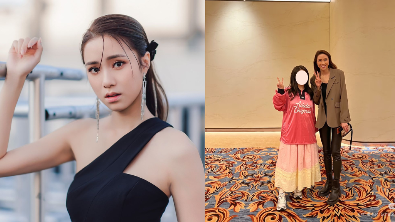 劉穎鏇現身澳門真實身形似巨人！腰線到粉絲心口晒44吋半長腿！