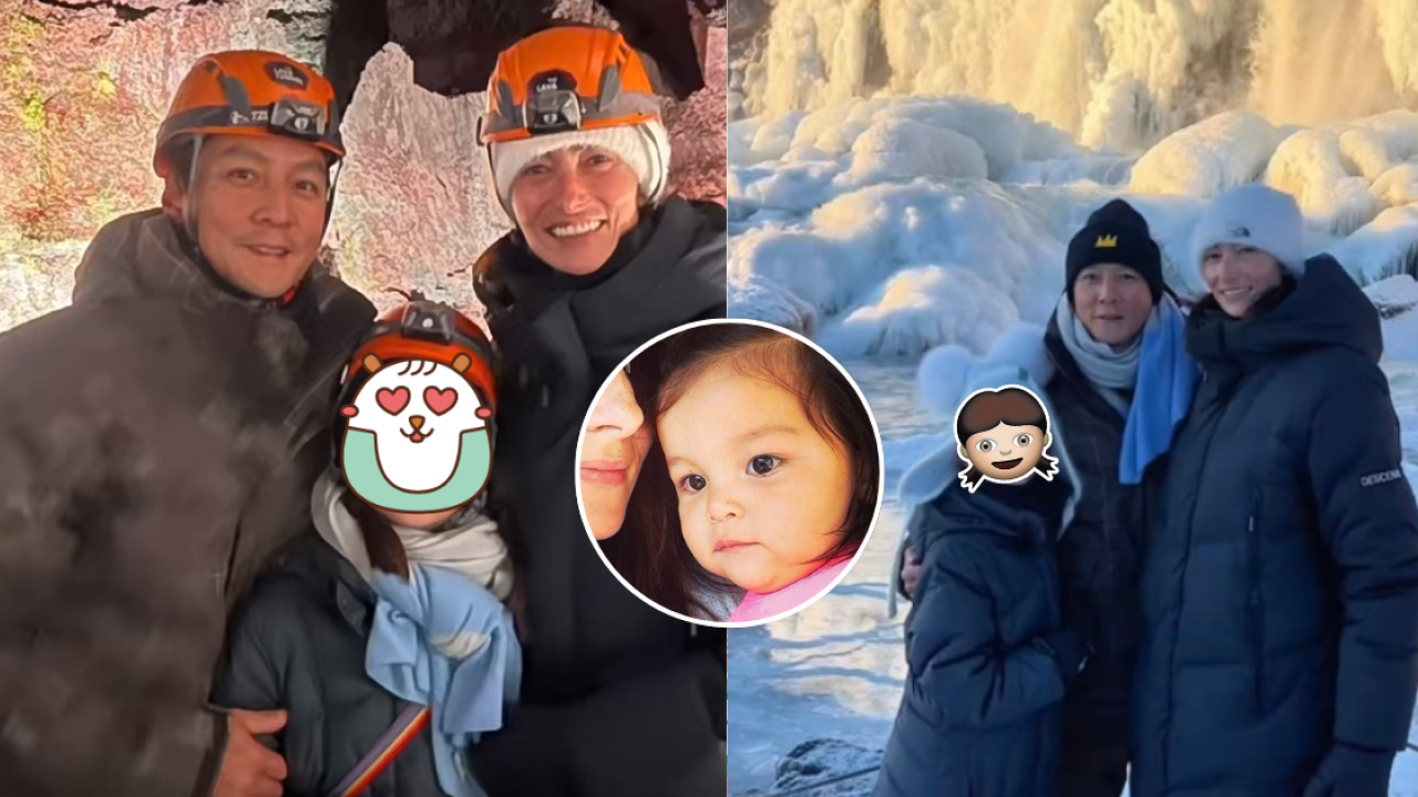 吳彥祖一家三口冰島旅行睇北極光！10歲女兒暴風成長遺傳完美基因！