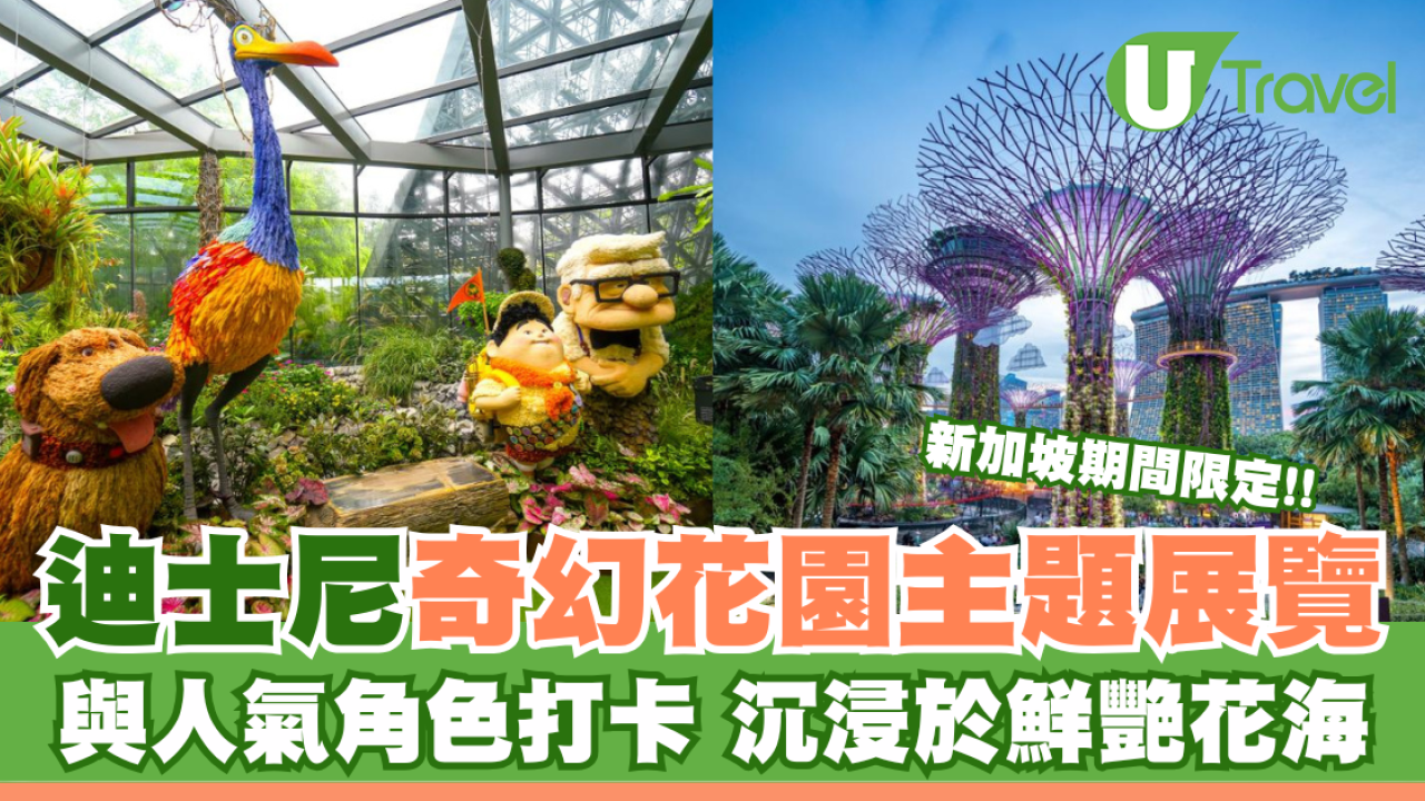 新加坡期間限定 | 迪士尼奇幻花園主題展覽 與人氣角色打卡 沉浸於鮮艷花海