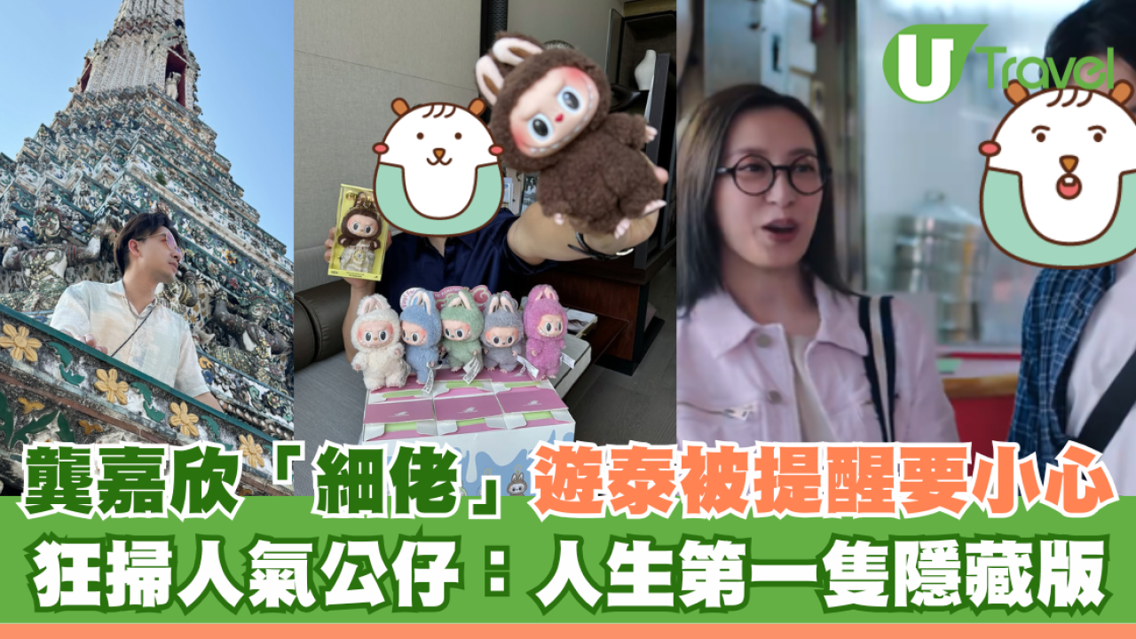 龔嘉欣「細佬」遊泰被提醒要小心 狂掃人氣公仔Labubu：抽中人生第一隻隱藏版