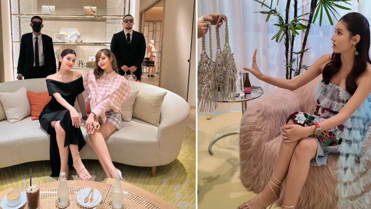 泰國最強名媛激罕同框Lisa！影片1天吸1百萬讚！一互動細節揭真實交情！